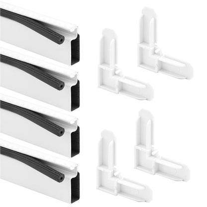 Prime-Line Marco de Aluminio para Pantalla PL 7813, 5/16" x 3/4" x 36", Blanco