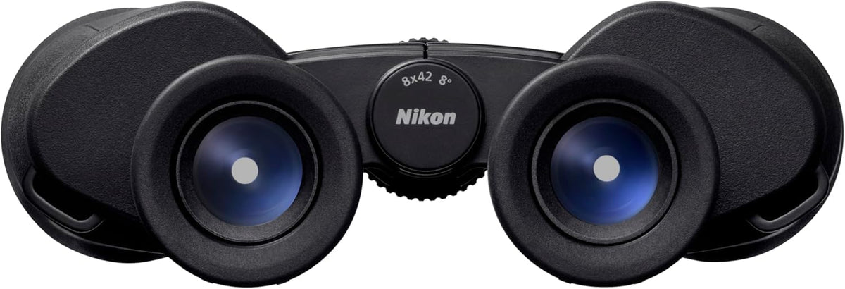 Nikon Action - Binocular de 8 x 42 | Óptica Revestimiento de Revestimiento múltiple, Brillante, Vista Amplia, Potencia 8X, caperuza Ajustable de Giro y Deslizamiento y diseño Porro-Prism