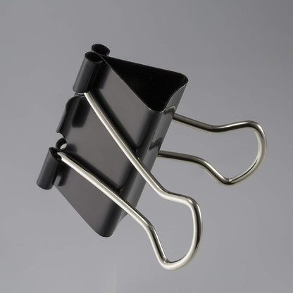 Officemate Clips medianos para carpeta, color negro, 12 unidades (paquete de 12)