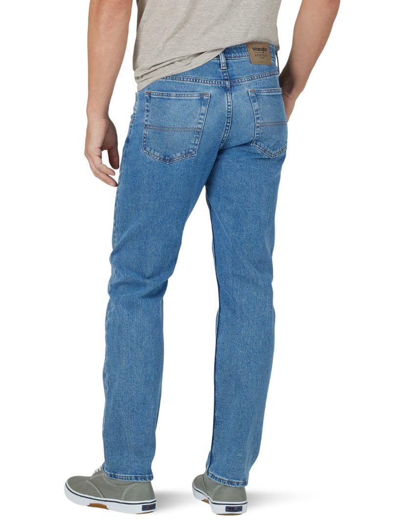 Wrangler Authentics - Pantalones vaqueros clásicos de algodón de 5 bolsillos para hombre