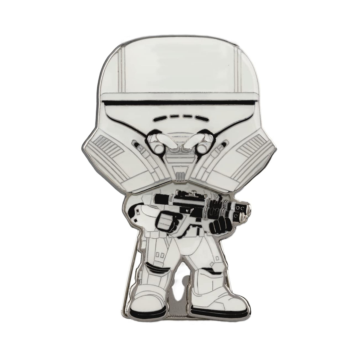 Funko Star Wars Large Enamel Pin - First Order Jet Trooper White | Mercancía Oficial de Ciencia Ficción - Juguete Coleccionable - Idea de Regalo de Cumpleaños para Fans y Coleccionistas