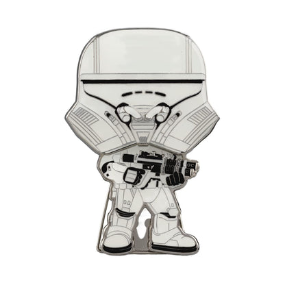 Funko Star Wars Large Enamel Pin - First Order Jet Trooper White | Mercancía Oficial de Ciencia Ficción - Juguete Coleccionable - Idea de Regalo de Cumpleaños para Fans y Coleccionistas