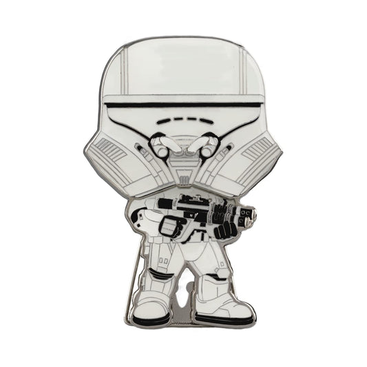 Funko Star Wars Large Enamel Pin - First Order Jet Trooper White | Mercancía Oficial de Ciencia Ficción - Juguete Coleccionable - Idea de Regalo de Cumpleaños para Fans y Coleccionistas