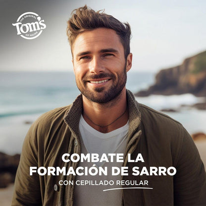 Tom's of Maine Pasta Dental sin Fluór Blanqueadora Antiplaca 4 pack | Combate la Formación de Sarro, Dientes más Blancos con Ingredientes Naturales