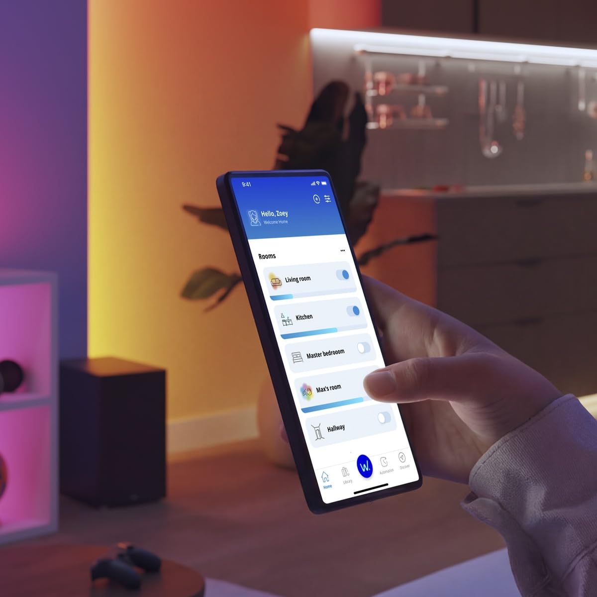 Philips Smart Connected by WiZ Foco A19 Dimeable Luz Cálida a Fría 8.8 W | LED regulable, Luz omnidireccional, Alternativa inteligente