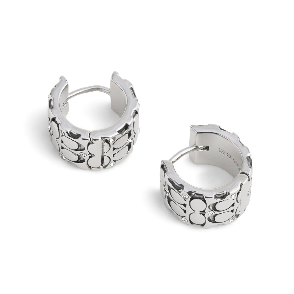 COACH - arete acolchados para mujer