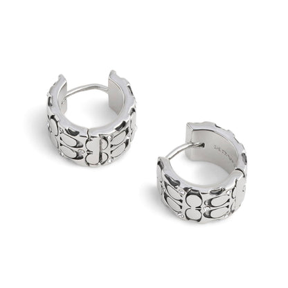 COACH - arete acolchados para mujer