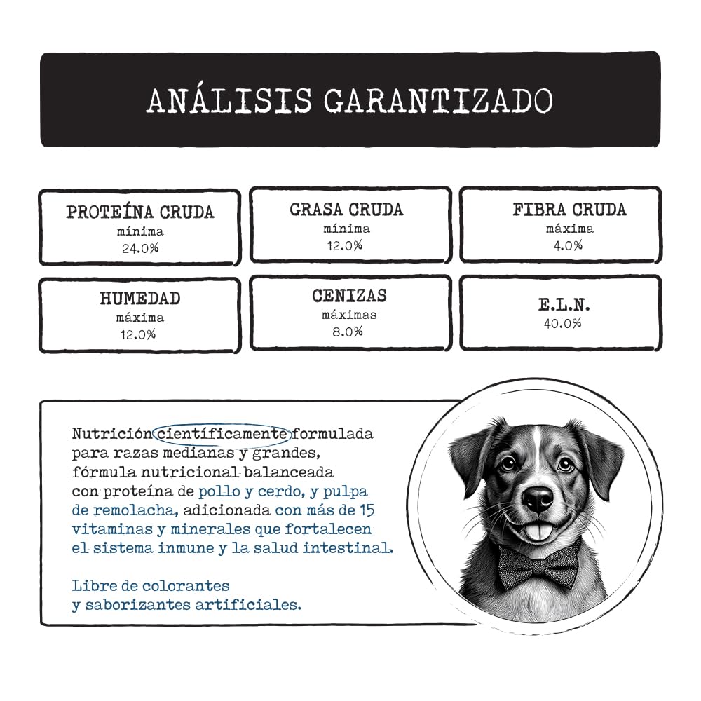 Prime Care Alimento para Perros Adultos Razas Medianas y Grandes 20 kg