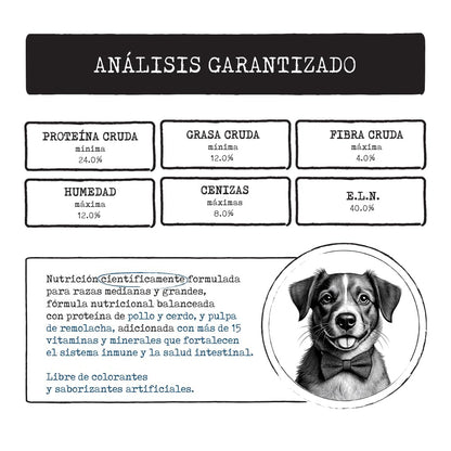 Prime Care Alimento para Perros Adultos Razas Medianas y Grandes 20 kg