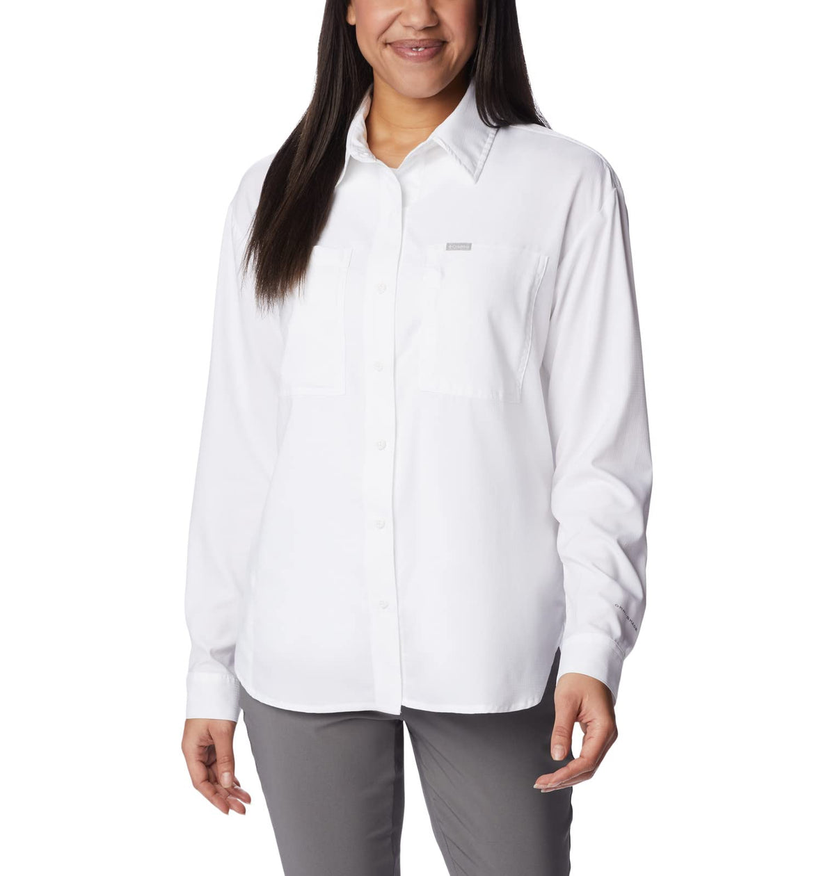 Columbia Silver Ridge camisa de senderismo manga larga para mujer - Blanco - CH
