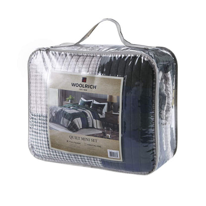 Woolrich Mill Creek - Juego de edredón Reversible, Estilo cabaña invertido a Color sólido, Colcha Ligera para Todas Las Estaciones, Capa de Ropa de Cama acogedora, Fundas a Juego, tamaño King/Cal