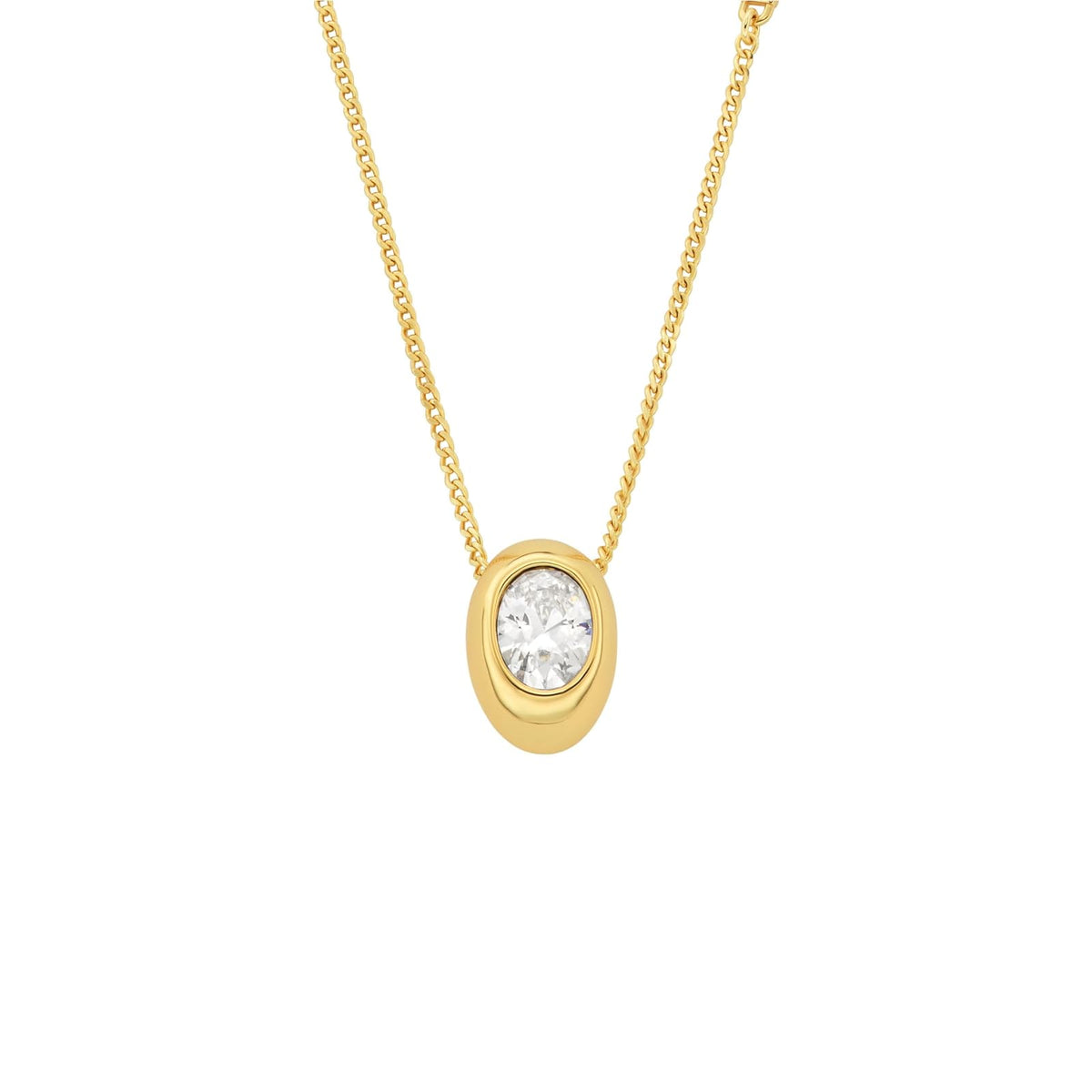 Collar con colgante de pieza ovalada de Michael Kors para mujer, MKJ8472710