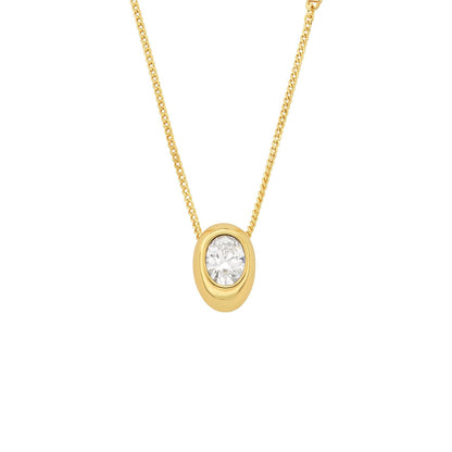 Collar con colgante de pieza ovalada de Michael Kors para mujer, MKJ8472710