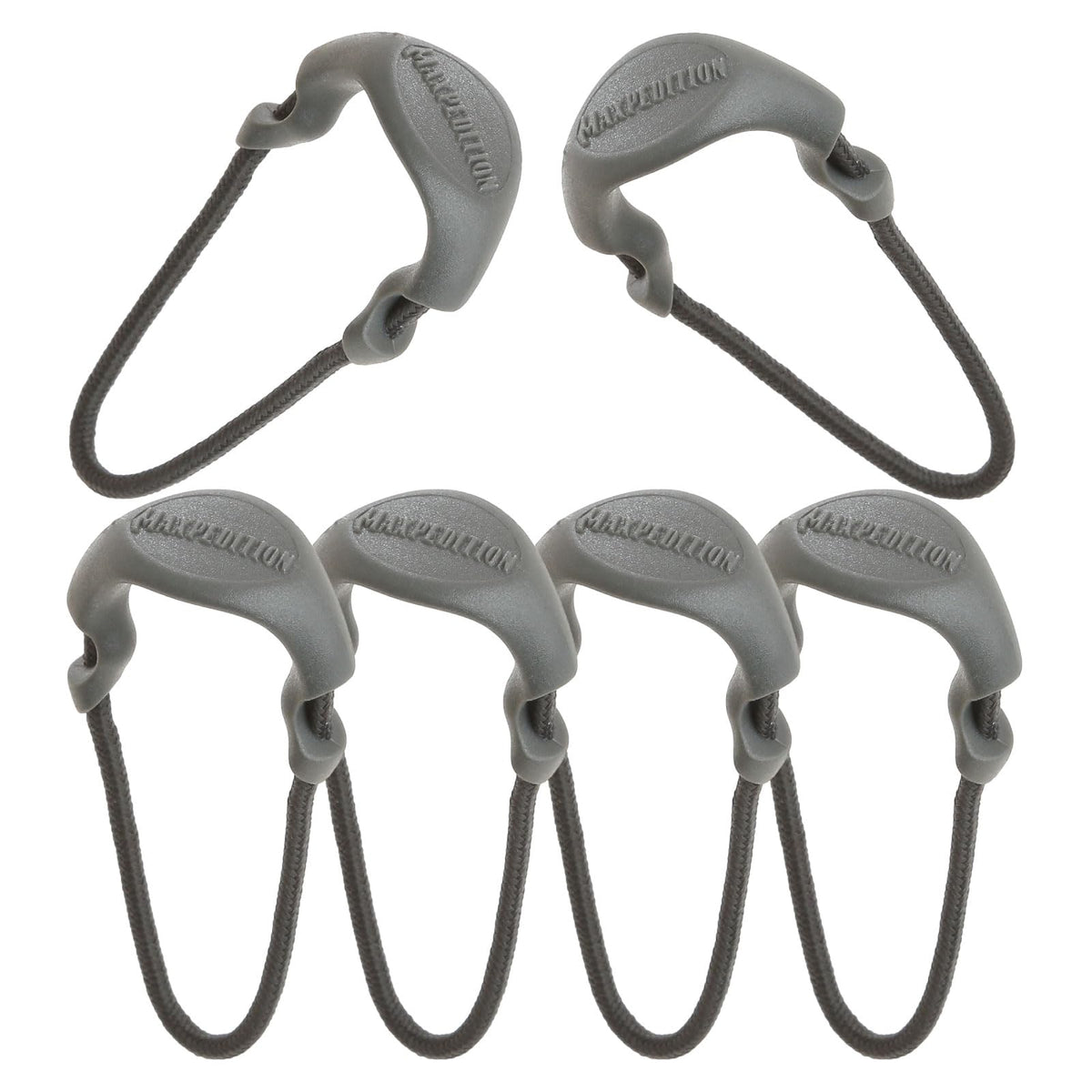 Maxpedition Large Zipper Pulls Pack of 6 Luggage Tag, 4 cm - Gris