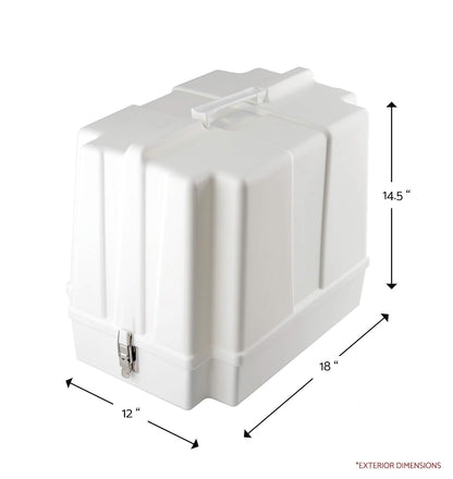 Brother 5300A - Carcasa rígida para máquina de coser, color blanco roto 45,7 x 30,5 x 35,5 cm