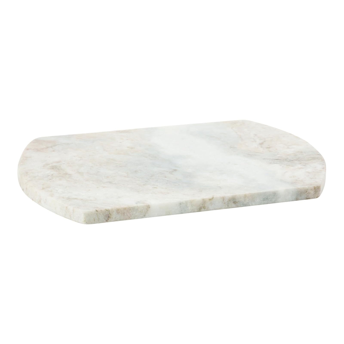Creative Co-Op - Tabla de cortar larga de mármol, pulido, 12 x 8 pulgadas