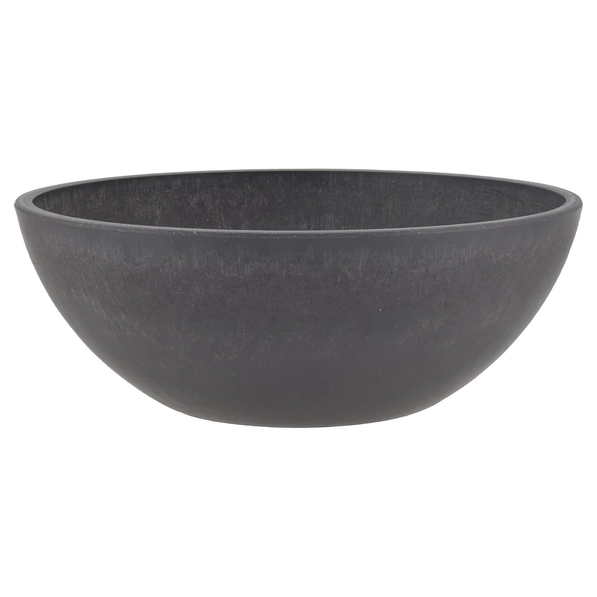 PSW Pot M30DC Collection - tazón de jardín Poco Profundo para suculentas, Bonsai, Jardines de Hadas, Hierbas, 12 Pulgadas, carbón Oscuro