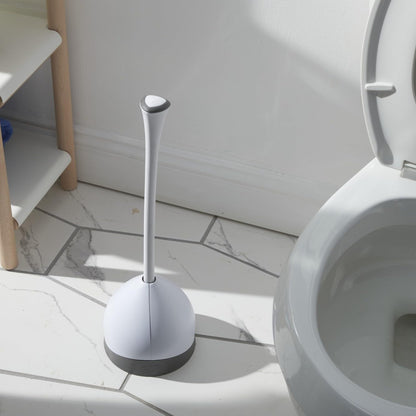 Clorox baño Plunger with Hideaway Holder Caddy Heavy Duty Compact Design con Base de Goma para baño