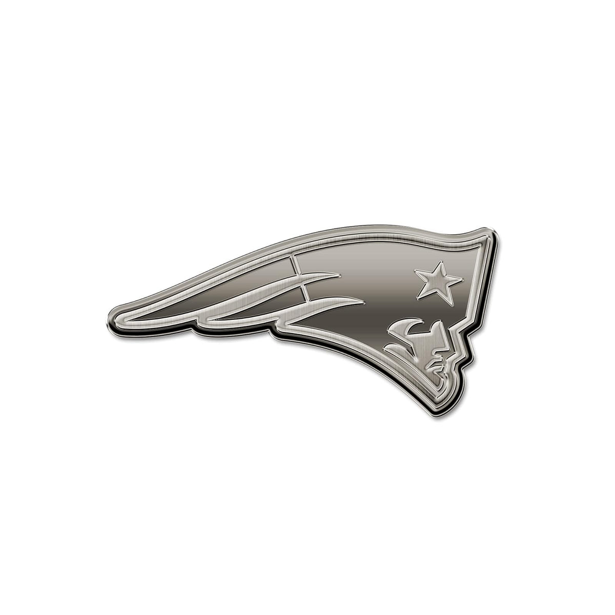 Rico Industries Emblema de Auto Metálico, Licencia Oficial NFL - Patriotas de Nueva Inglaterra