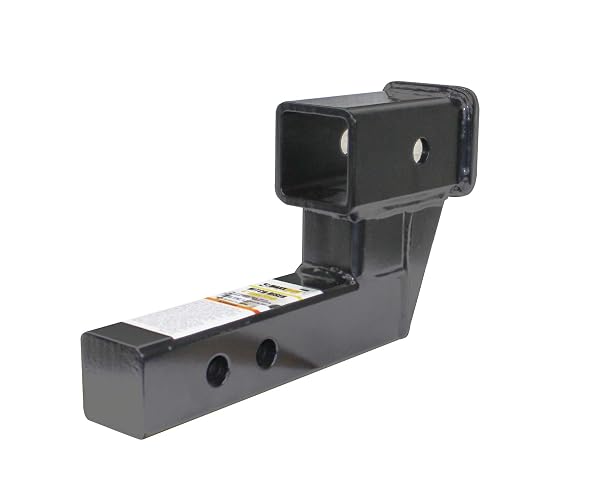 MaxxHaul Elevador de Enganche de Remolque 50397, Receptor de 5 cm, Elevación/Caída de 10 cm, Negro