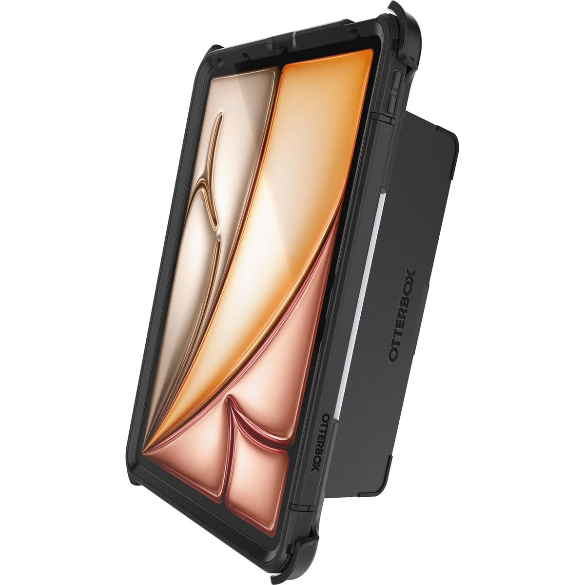 OtterBox Defender Series - Funda para iPad Air de 11 Pulgadas (M3) y (M2), Color Negro, Resistente, Duradero, protección de Revestimiento múltiple