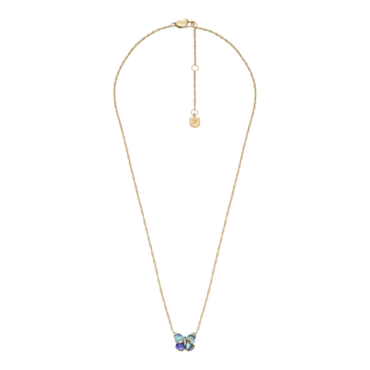 Fossil Collar jf04812710 butterfly wings de acero inoxidable en tono dorado para dama