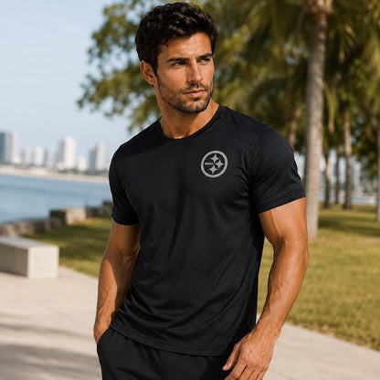NFL Playera Deportiva Pittsburgh Steelers Negro para Hombre
