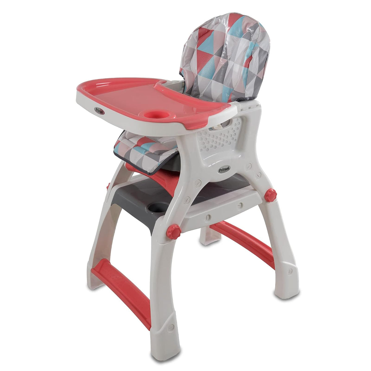 Prinsel Silla Alta Convertible Kinder City 2 en 1 - Rosa