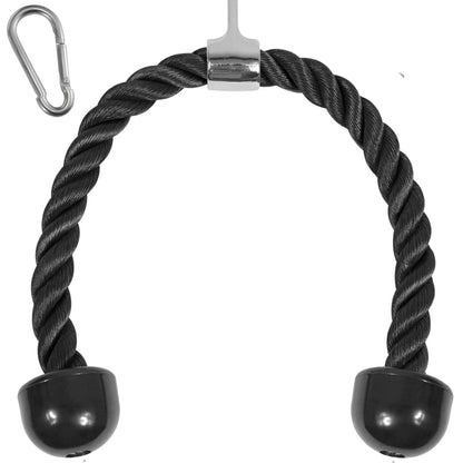 Yes4All Cuerda para Tríceps con Mosquetón, 27" y 36" - negro