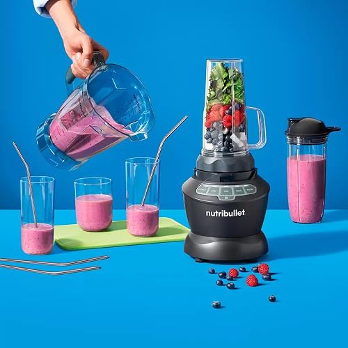 Nutribullet Combo Licuadora 1200W NBF505DG Color Gris Oscuro