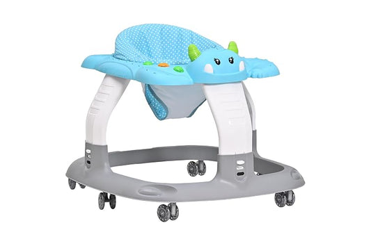PRINSEL | Andadera Baby Monster para bebés con Asiento Acolchonado Azul