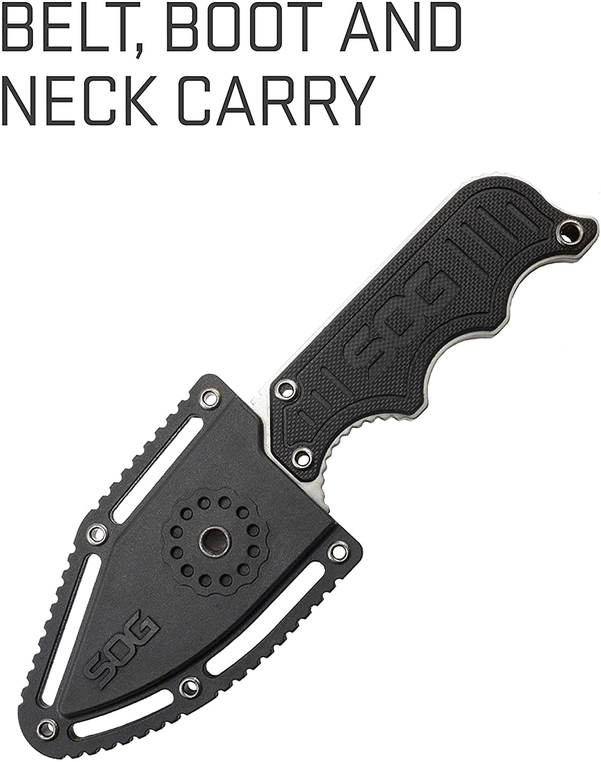 SOG Specialty Knives and Tools NB1012-CP Instinct Fixed Blade Knife with G10 Handle and 2.3-inch Blade