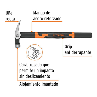 Truper MCIM-16 Martillo para cimbra, 16 oz, color, pack of/paquete de 1