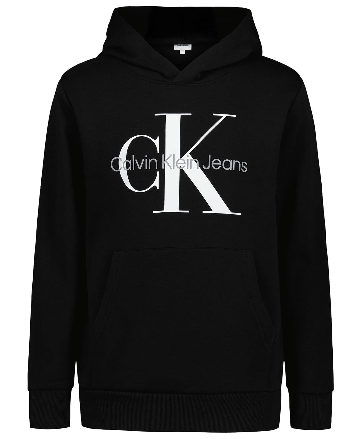 Calvin Klein Sudadera con Capucha de Manga Larga para Niño - 8 - Old School Negro