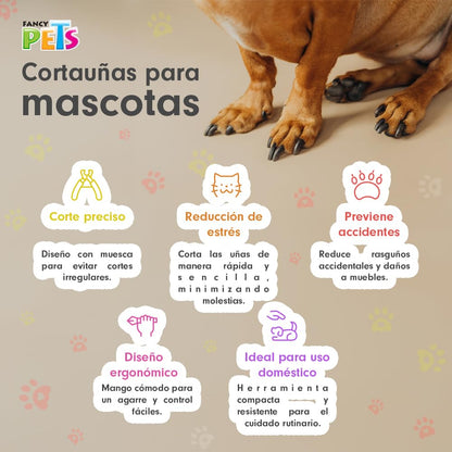 Fancy Pets Tijera Cortauñas para Gato Chico con Mango Antideslizante