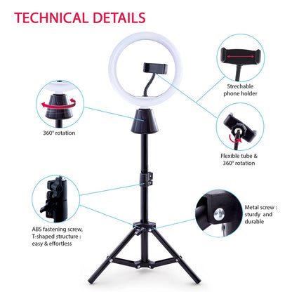 Canal Toys Studio Creator 360 Kit Video Conexión Inalámbrica Anillo Luz 10"