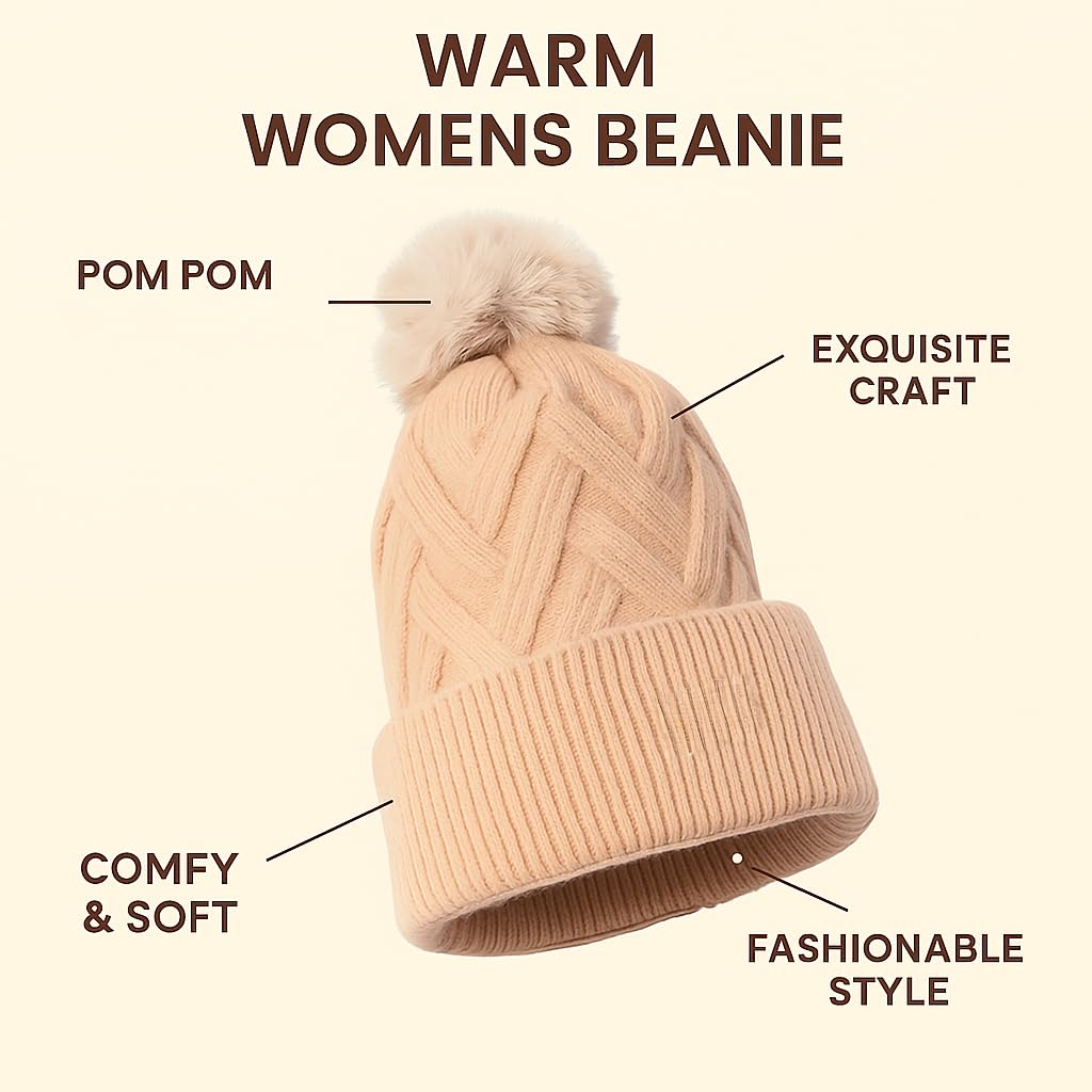 Polar Extreme Heat - Gorro con Forro de Sherpa para Mujer, Talla única