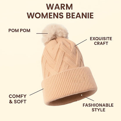 Polar Extreme Heat - Gorro con Forro de Sherpa para Mujer, Talla única