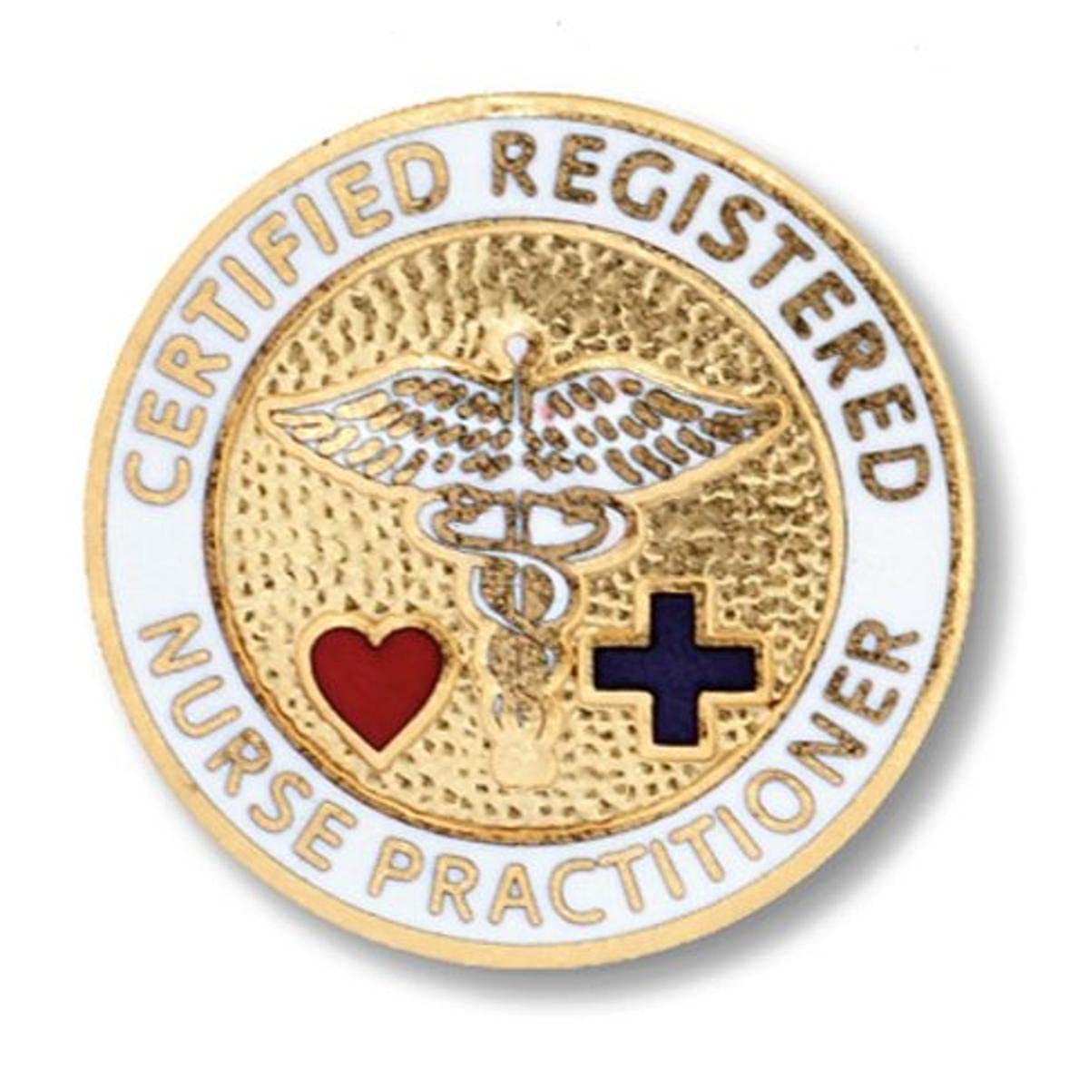 Prestige Medical Pin de Emblema, Enfermera Profesional registrada (Certificado) - Pin de emblema de enfermera registrada certificada