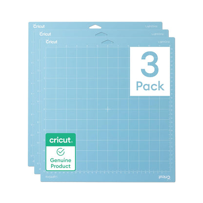 Cricut Alfombrillas de Corte Adhesivas 30.5 x 30.5 cm, 3 Piezas - agarre ligero - 30.5l x 30.5an cm