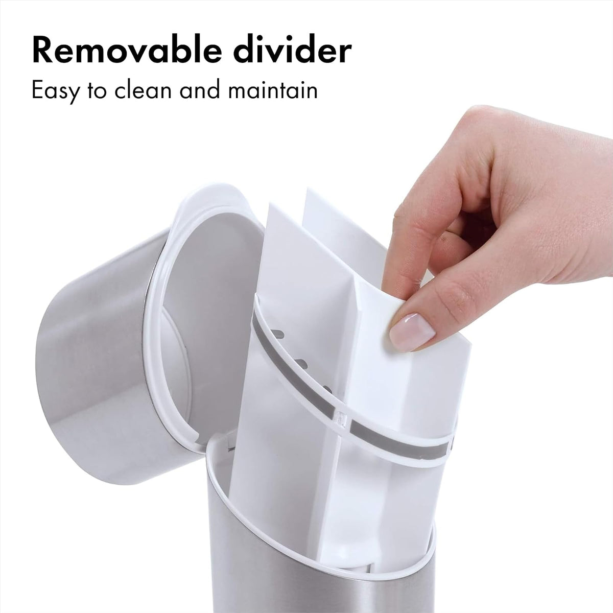 OXO Good Grips Organizador para Cepillos de Dientes, de Acero Inoxidable Pulido