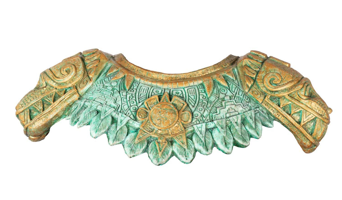 Ghoulish Productions Máscara de látex Quetzalcóatl, Cosplay Quetzalcoatl Serpiente Emplumada Unitalla, Dios Mexica Ideal para usar en Fiesta de Halloween, Festivales, Casas del Terror