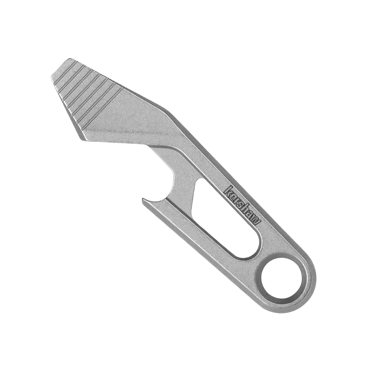 Kershaw Multiherramienta Llavero Abrebotellas | Gris, tamaño de llave, barra de palanca, punta de destornillador plana, acero 3Cr13