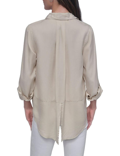 DKNY - Manga Larga para Mujer, Casual, Suave, cómoda