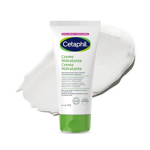 Cetaphil Crema Hidratante Corporal Intensa Todo Tipo de Piel Sensible 170 g | Hidrata hasta 48 h desde la primera aplicación, ayuda a restaurar piel en 1 semana y calma la resequedad con rápida absorción