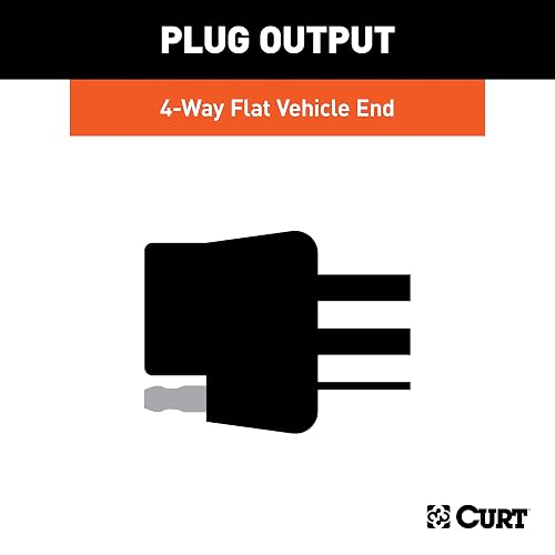 CURT Arnés de Cableado para Remolque 55325, 4 Pines, para Ford Ranger/Mazda B Series