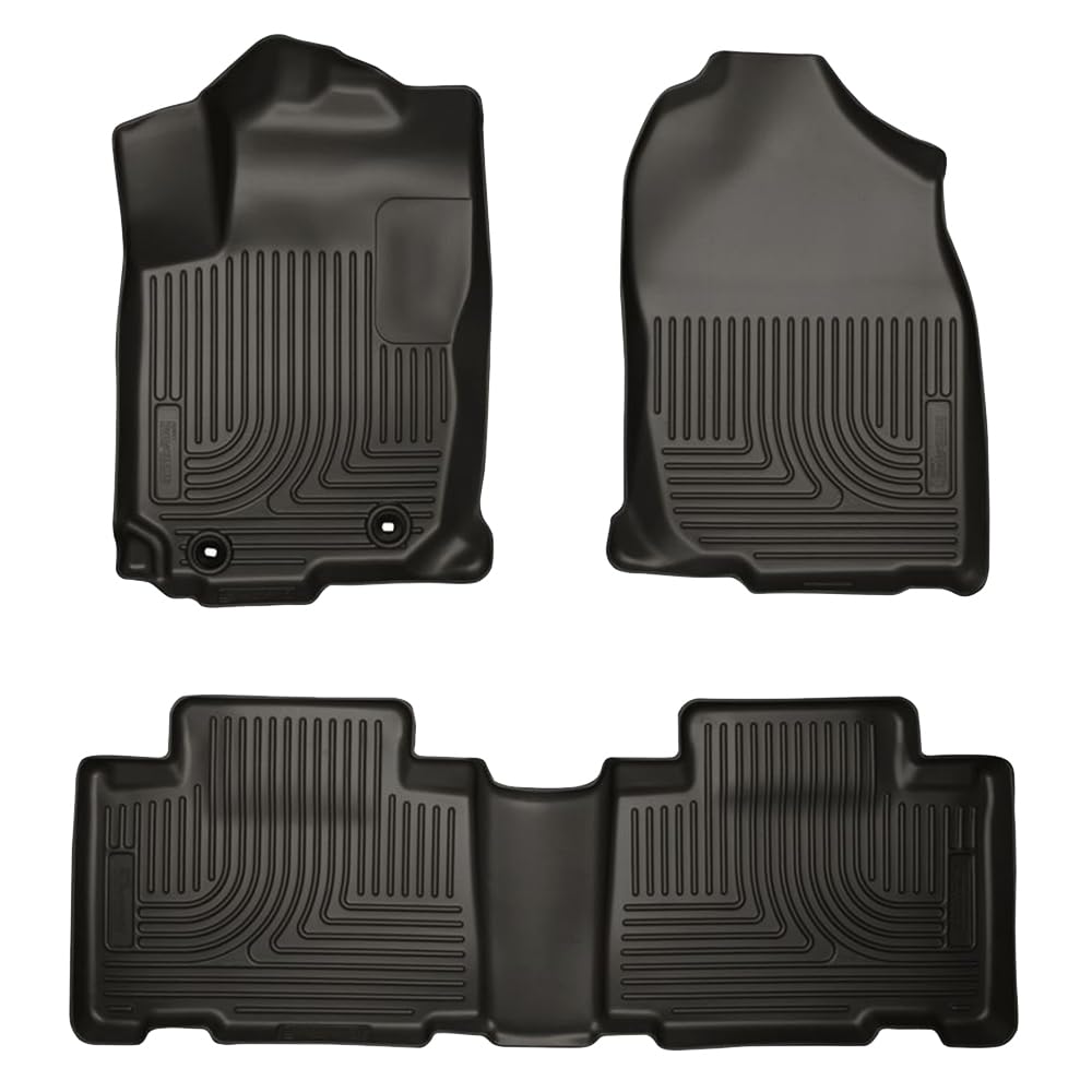 Husky Liners Weatherbeater Alfombrillas para Toyota Corolla 2014-2019, Fila Delantera y 2.a Fila, Negro 99531