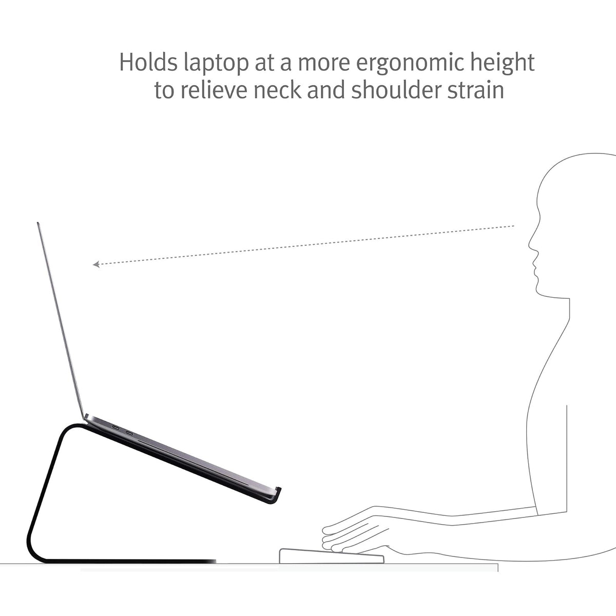 Twelve South 12-1708 Soporte Curvo para Notebook y Netbooks Negro