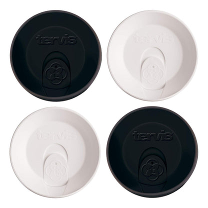 Tervis - Tapa de viaje fabricada en Estados Unidos con aislamiento de doble pared, taza de viaje que mantiene las bebidas frías y calientes, se adapta a vasos de 16 onzas, paquete de 46 unidades,