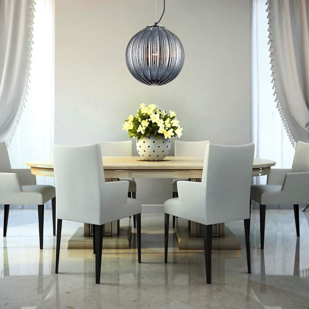 Tecnolite Lámpara Colgante Interior Decorativa E27, Cristal Cromo 20CTL8065MVCR